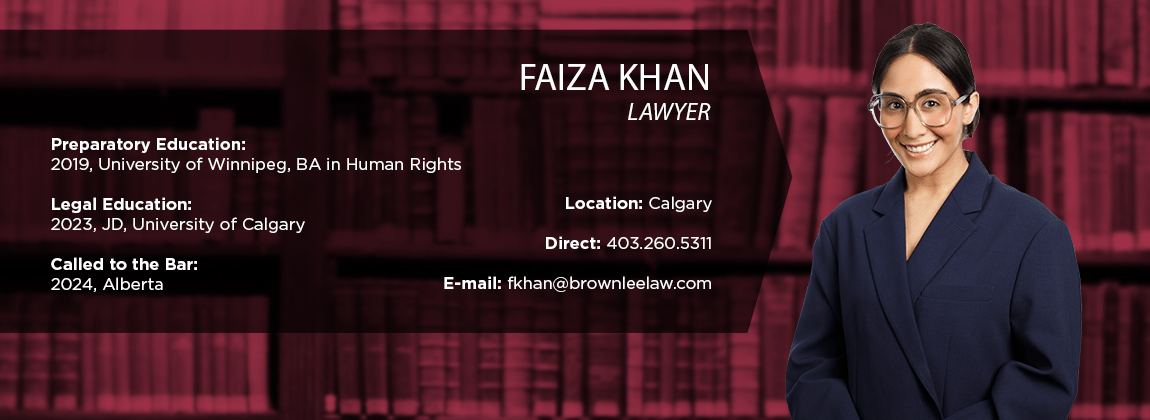 Faiza Khan Bio Banner